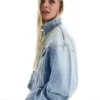 Kısa Denim Rhinestone Ceket – Ceketler ve Trençkotlar