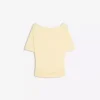 Kısa Kollu Asimetrik T-Shirt