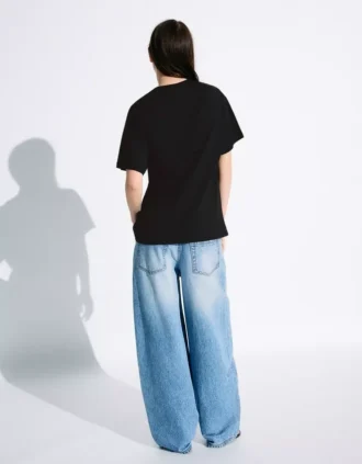 Kısa Kollu Billie Eilish Baskılı T-Shirt