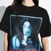 Kısa Kollu Billie Eilish Baskılı T-Shirt