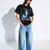 Kısa Kollu Billie Eilish Baskılı T-Shirt