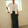 Kısa Kollu Boxy Fit Gömlek – Gömlekler