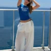 Kısa Kollu Spor Desenli T-shirt