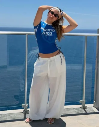 Kısa Kollu Spor Desenli T-shirt