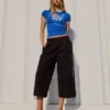 Kısa Kollu Spor Desenli T-shirt