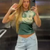 Kısa Kollu Spor Desenli T-Shirt – #Bershkastyle – Kadın