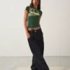 Kısa Kollu Spor Desenli Tişört – T-shirtler