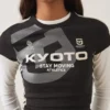 Kısa Kollu Spor Desenli Tişört – T-shirtler