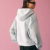 Kısa Yıkanmış Efektli Kapüşonlu Sweatshirt – Erkek