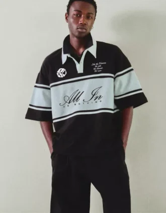 Kutu Kesim Kısa Kollu Polo Gömlek – T-shirtler ve Polo Gömlekler