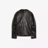 Leather Huni Yaka Ceket – Kadın