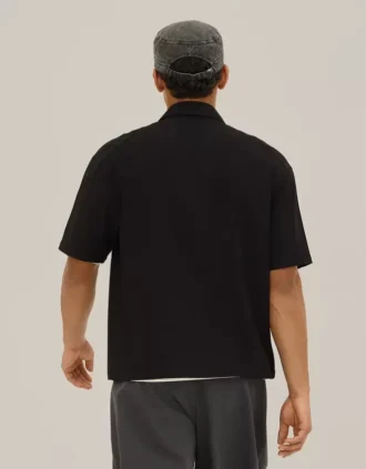 Nakışlı Kısa Kollu Polo Yaka Tişört – Gömlekler