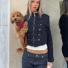 Önden Düğmeli Denim Ceket – #Bershkastyle – Kadın