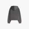 Neopren Efektli Oversize Fermuarlı Sweatshirt