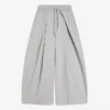 Neopren Efektli, Stopperlı Wide Leg Pantolonlar – #Bershkastyle – Kadın