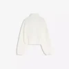 Neopren Etkili Balon Kesim Fermuarlı Sweatshirt