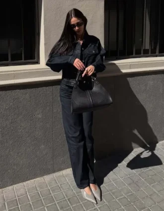 Orta Bel Bol Kesim Kot Pantolonlar