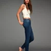 Orta Bel Push-Up Skinny Kot Pantolonlar – Pantolonlar