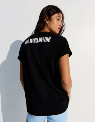 Oversize Baskılı Pitbull T-shirt