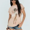 Oversize Baskılı T-Shirt Tyla – Kadın