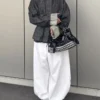 Oversize Dokulu Denim Ceket