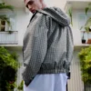 Oversize Ekose Teknik Ceket – Ceketler