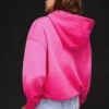 Oversize Fermuarlı Kapüşonlu Sweatshirt