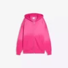 Oversize Fermuarlı Kapüşonlu Sweatshirt