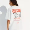Oversize Kısa Kollu Baskılı T-Shirt – Kadın