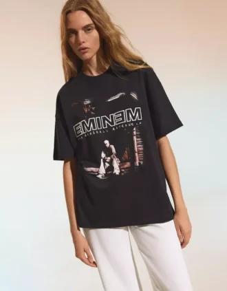 Oversize Kısa Kollu Eminem Tişört