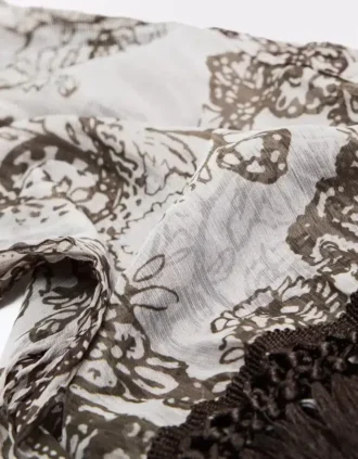 Paisley Saçaklı Eşarp