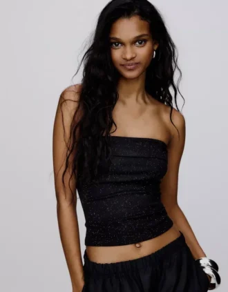 Parıltılı Bandeau Üst