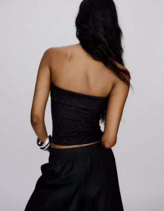 Parıltılı Bandeau Üst