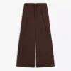 Pileli Rustik Wide Leg Pantolon