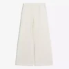 Pileli Rustik Wide Leg Pantolon