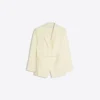 İpli Bol Kesim Blazer – Ceketler ve Trençkotlar