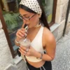 Polka Dot Kravat Eşarp