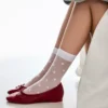 Polka Dot Plumetti Çoraplar