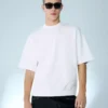 Ribana Peluş Kısa Kollu Tişört – T-shirtler ve Polo Yaka Tişörtler
