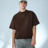 Ribana Peluş Kısa Kollu Tişört – T-shirtler ve Polo Yaka Tişörtler