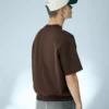 Ribana Peluş Kısa Kollu Tişört – T-shirtler ve Polo Yaka Tişörtler