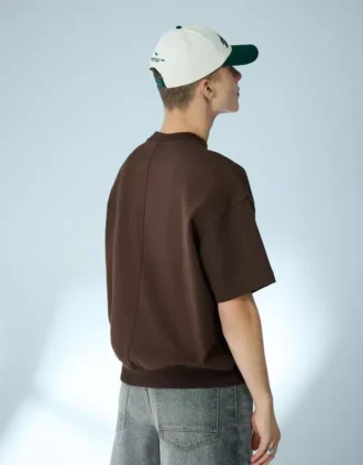 Ribana Peluş Kısa Kollu Tişört – T-shirtler ve Polo Yaka Tişörtler