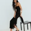 Rustik Bandeau Midi Elbise
