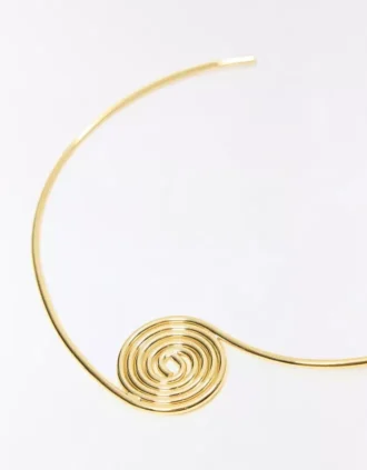 Sert Spiral Kolye