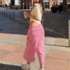 Soluk Efektli Peluş Bermuda Şort