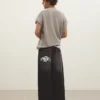 Süper Bol Kesim Nakışlı Kot Pantolon