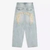 Süper Bol Nakışlı Kot Pantolonlar – #Bershkastyle – Erkek