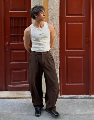 Süper Bol Pileli Yarı Jogger Pantolonlar – Pantolonlar