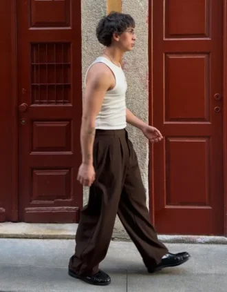 Süper Bol Pileli Yarı Jogger Pantolonlar – Pantolonlar