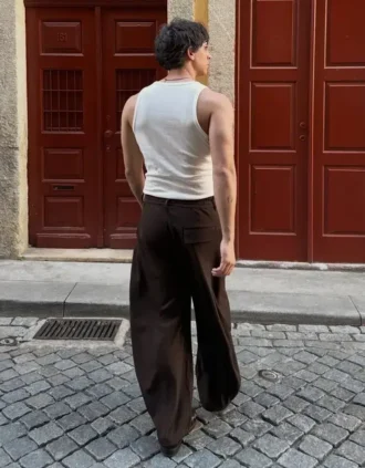 Süper Bol Pileli Yarı Jogger Pantolonlar